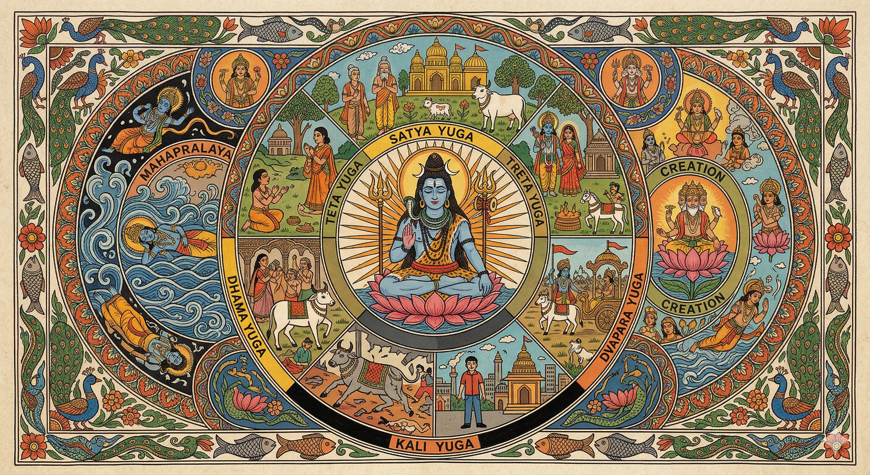 Shiva Purana on Time Yugas, Kalpas & the Cosmic Clock